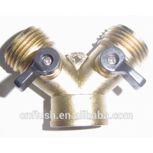 Zinc metal casting y garden water hose valve